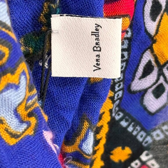 Vera Bradley Womens Colorful Paisley Pattern Scarf Shawl Wrap - Picture 3 of 10